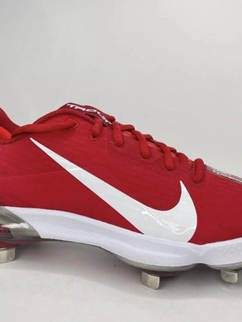 Nike CQ7224-600 Force Zoom Trout 7 Red Metal Baseball Cleats Men's Sz 15 NWOB